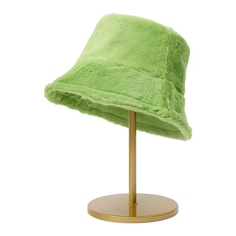 Dame Bucket Hat Varm Stilfuld