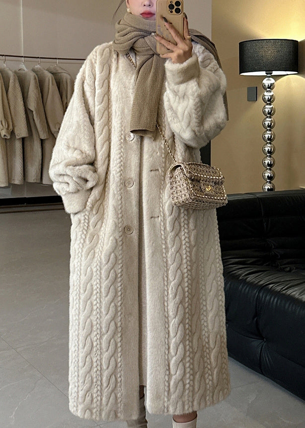 Kvinders Lange Frakker V-hals Casual Stil