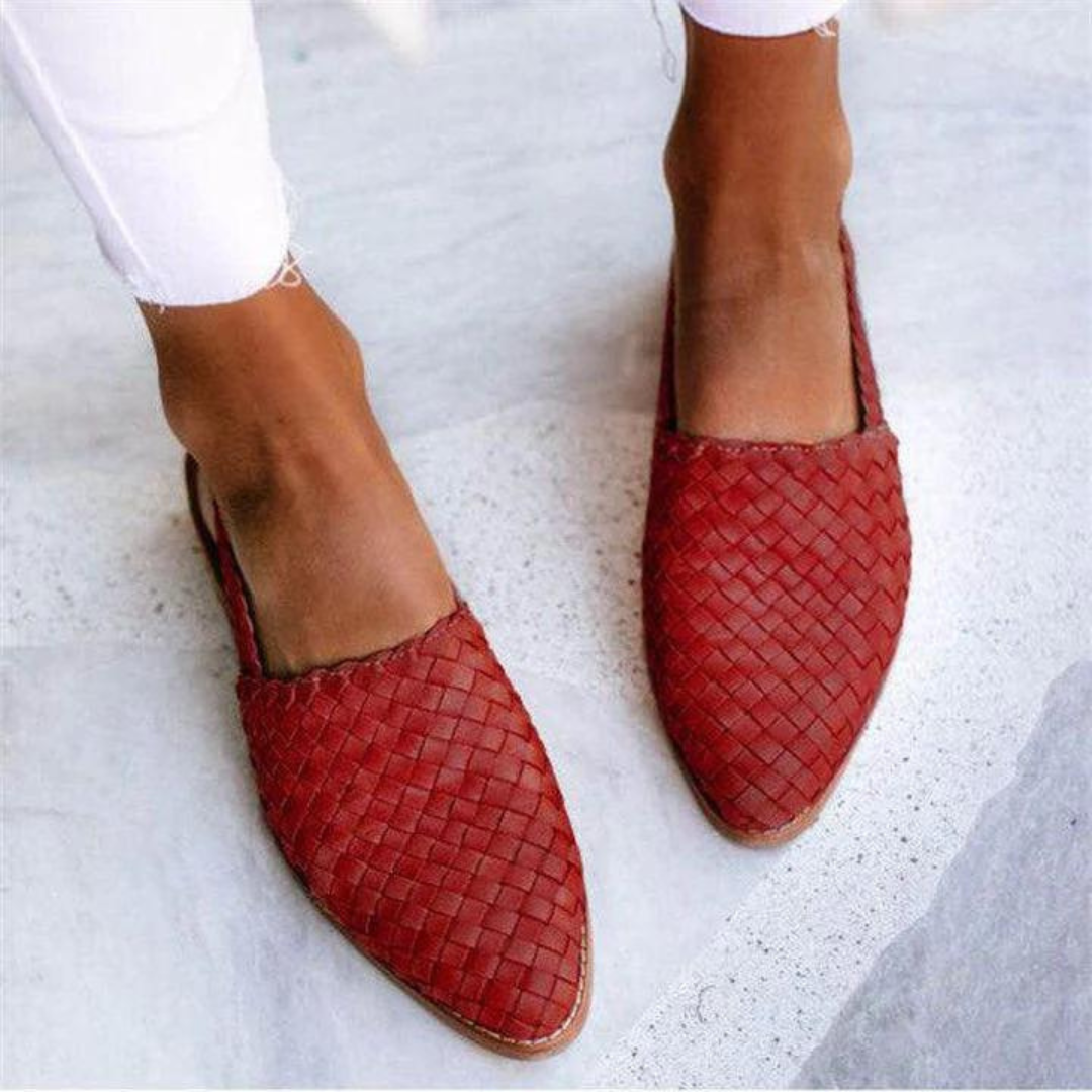 Dame Sandaler Håndlavet Naturmaterialer Elegant Slip-On Design