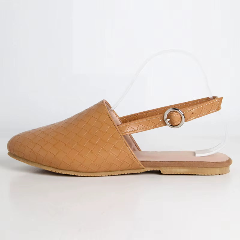 Dame Sandaler Håndlavet Naturmaterialer Elegant Slip-On Design