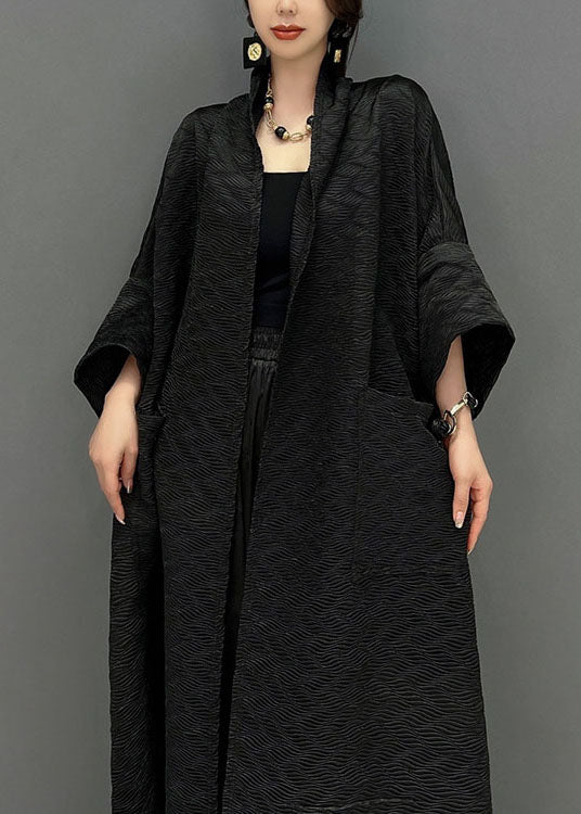 Kvinders Trench Coat med Overdimensionerede Lommer