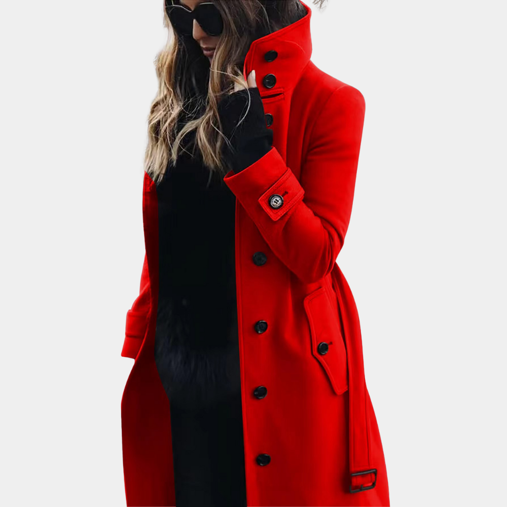 Kvinders Trenchcoat i Stilfuldt Design