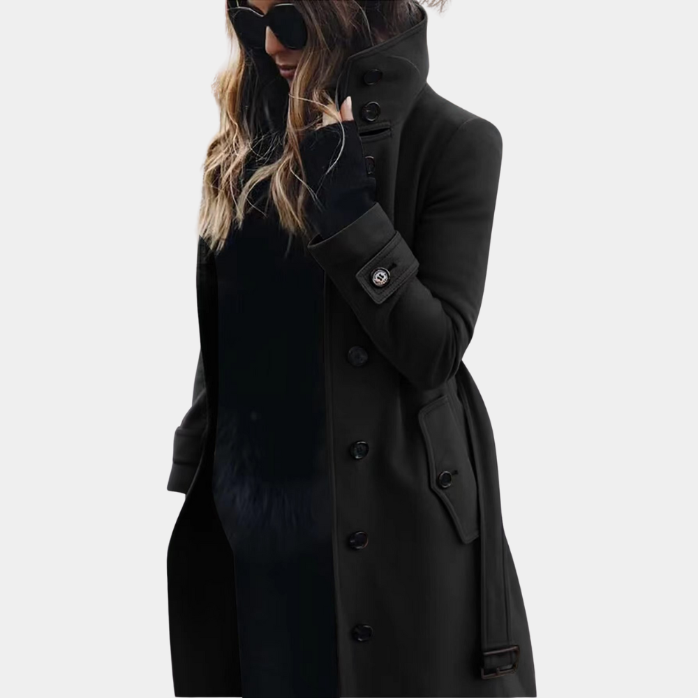 Kvinders Trenchcoat i Stilfuldt Design