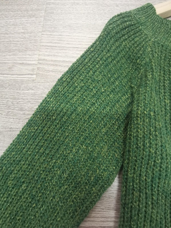 Kvinders Pullover Langærmet Strik i Grøn