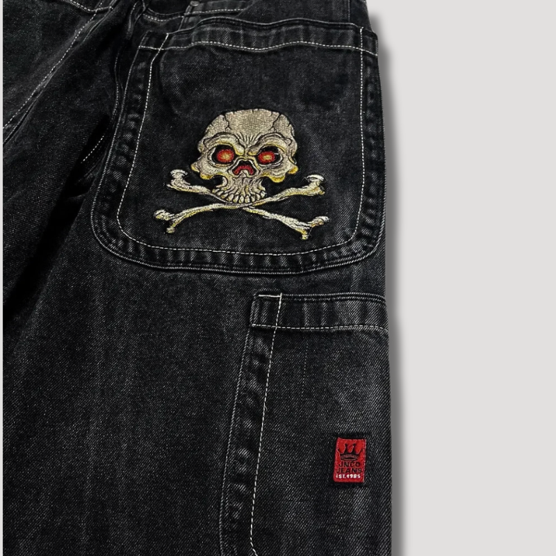 Damer Baggy Jeans Høj Talje