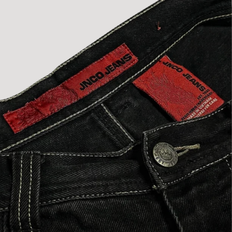 Damer Baggy Jeans Høj Talje