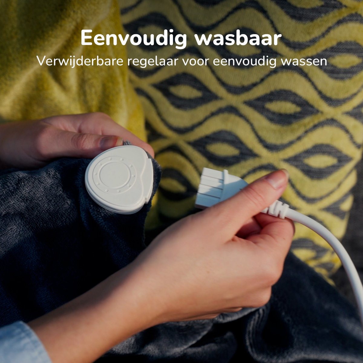 Elektrisk filt 180 x 160 cm – värmefilt för hemmet