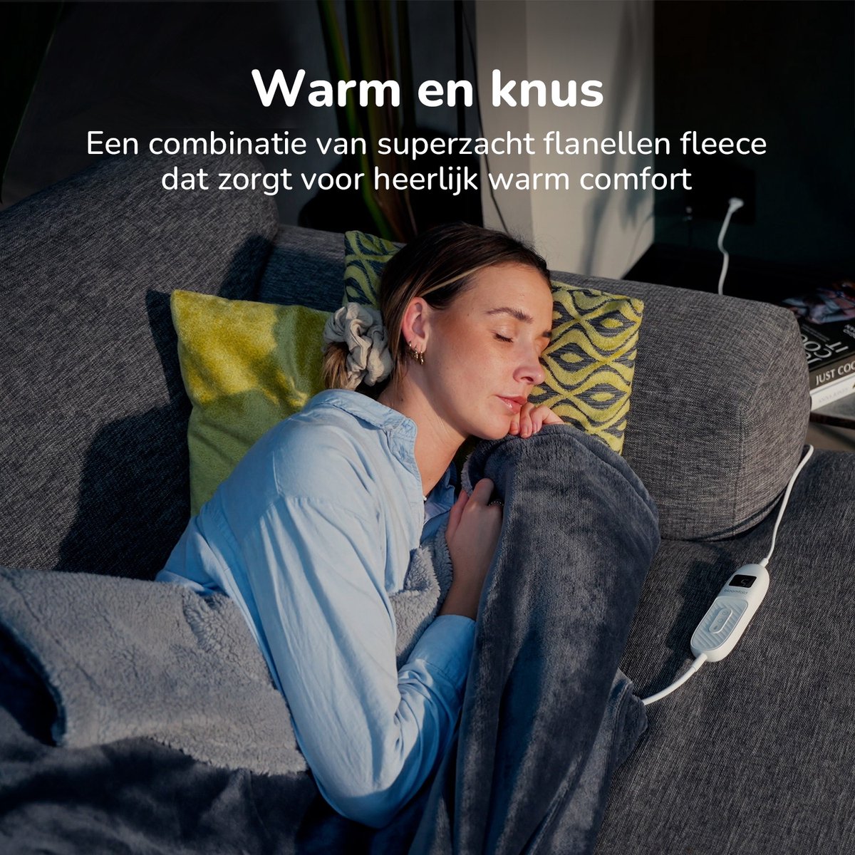 Elektrisk filt 180 x 160 cm – värmefilt för hemmet