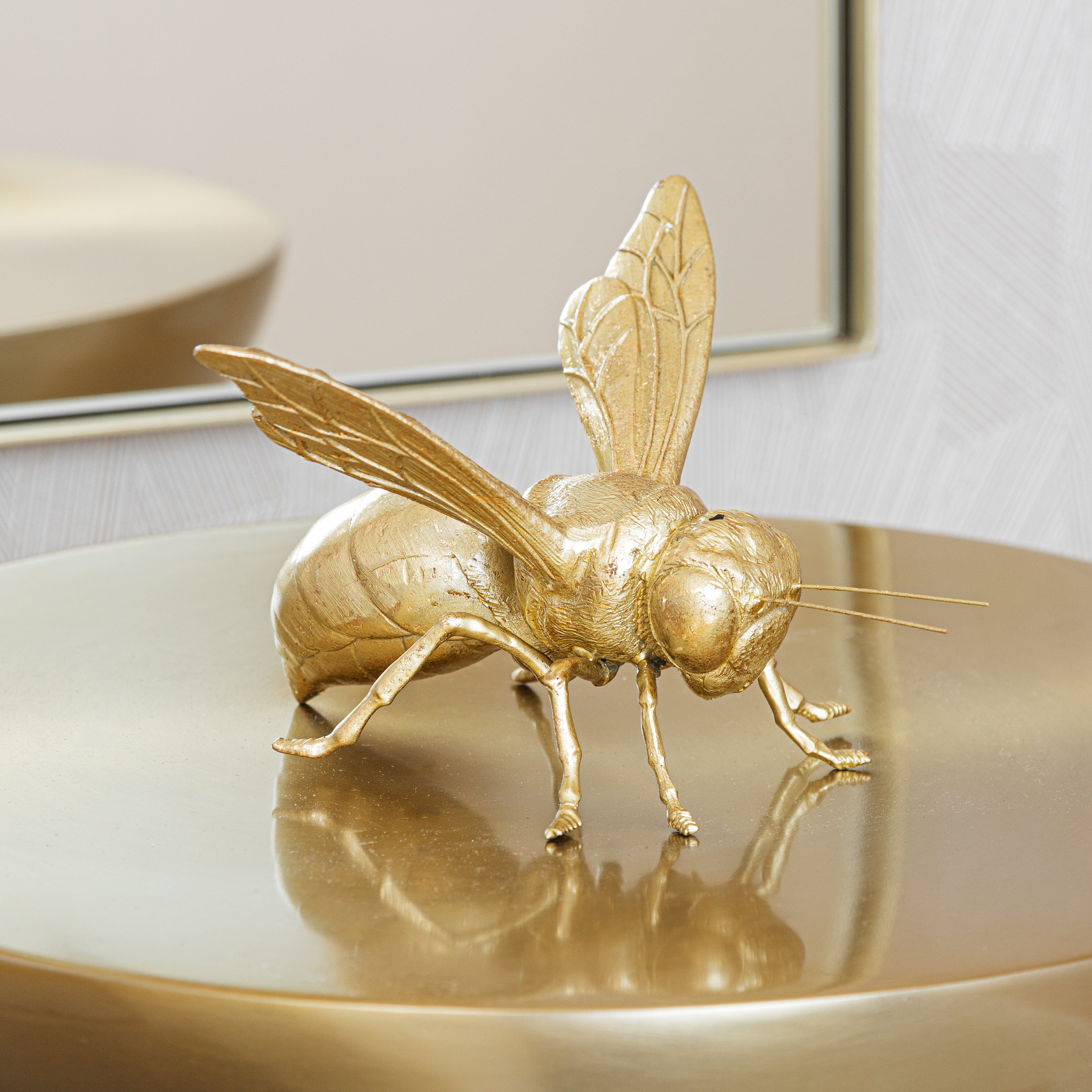 Dekorativ Bi Figur i Guld