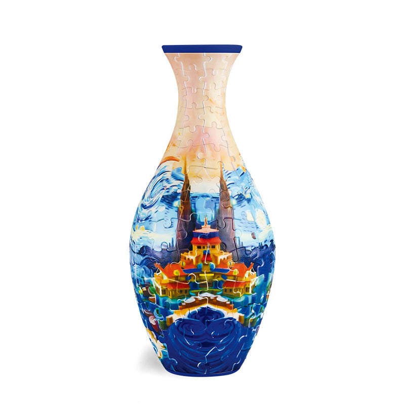 Dekorativ Blomstervase 3D Puslespil til Kreativ Indretning