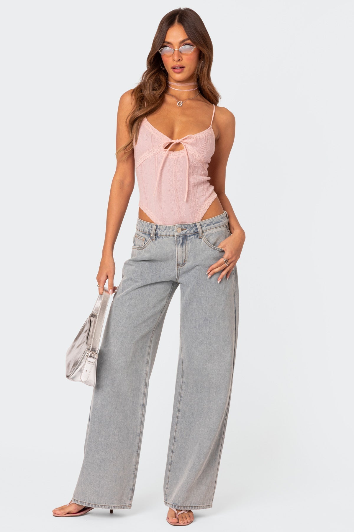 Kvinders Flared Jeans Blå Casual Strækbar Denim