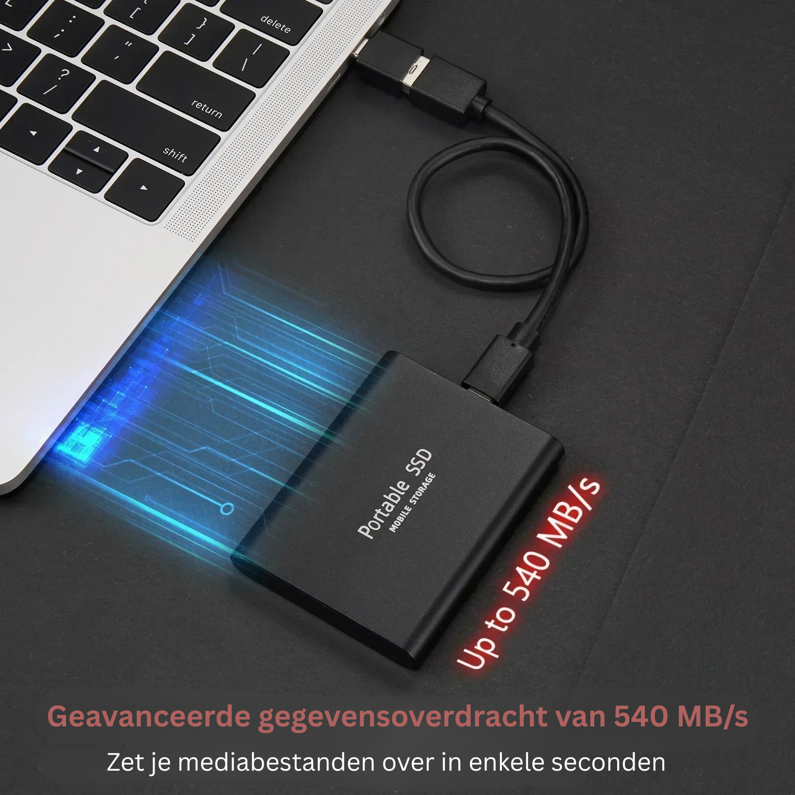Ekstern SSD 128 TB Kompakt Design
