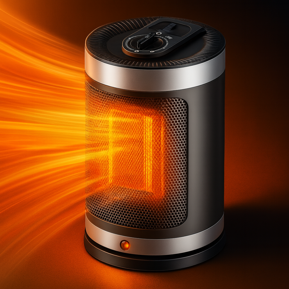 Electric Convection Heater 900W – Portable Room Heater with Thermostat