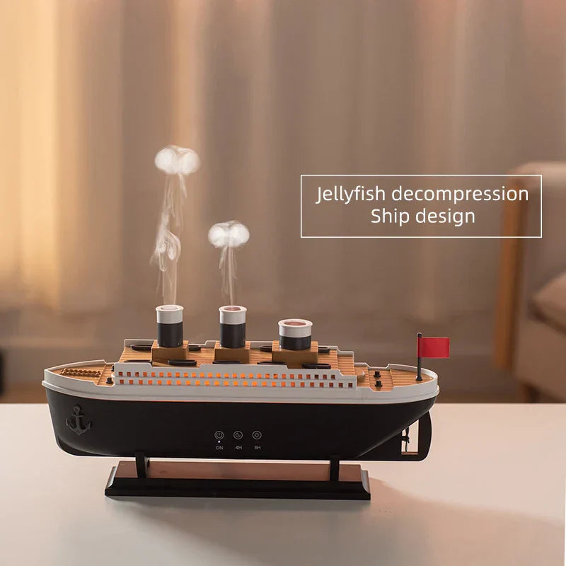 Elektrisk Aromaterapi Luftfugter med Havdesign