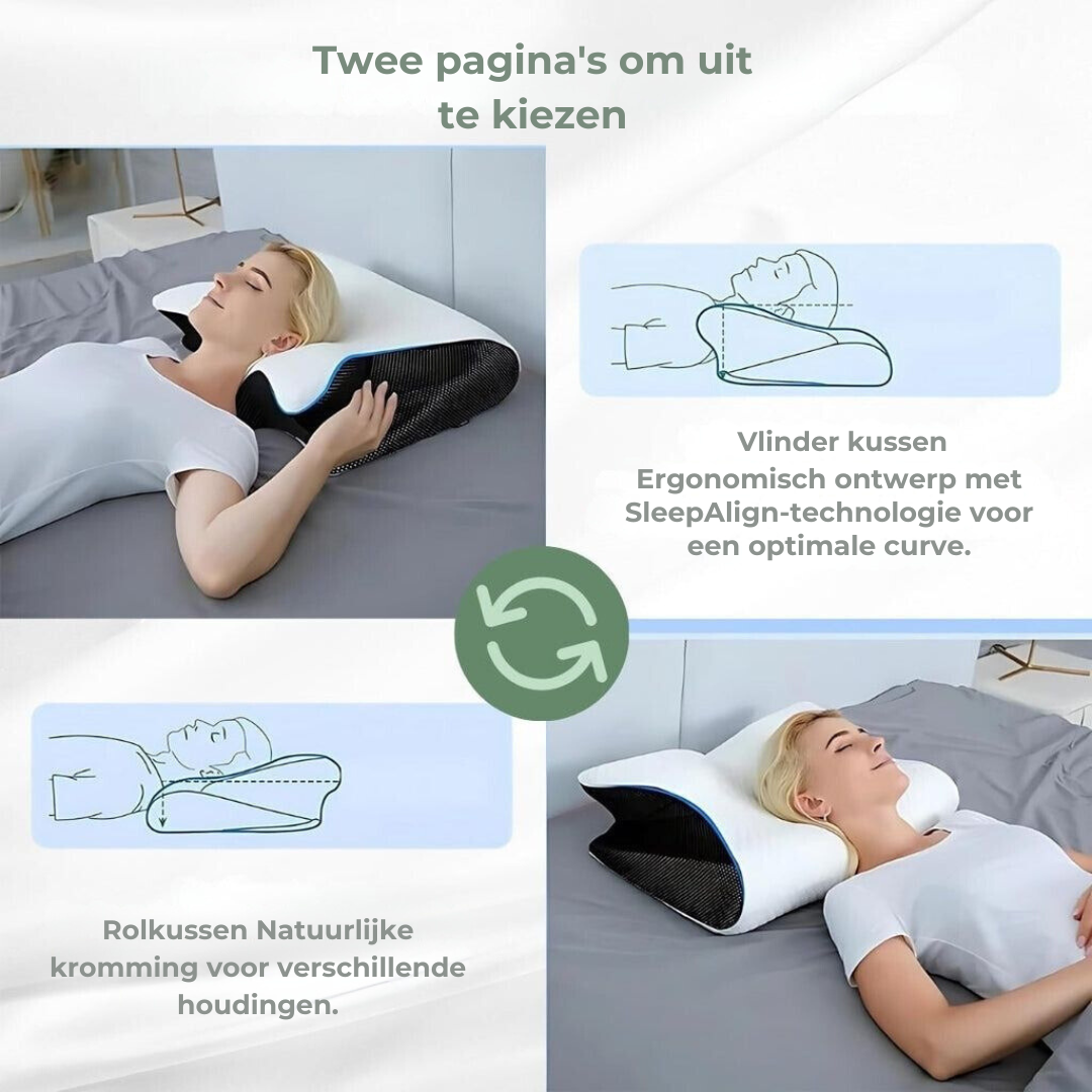 Ergonomisk Nakkepude til Alle Sovestillinger