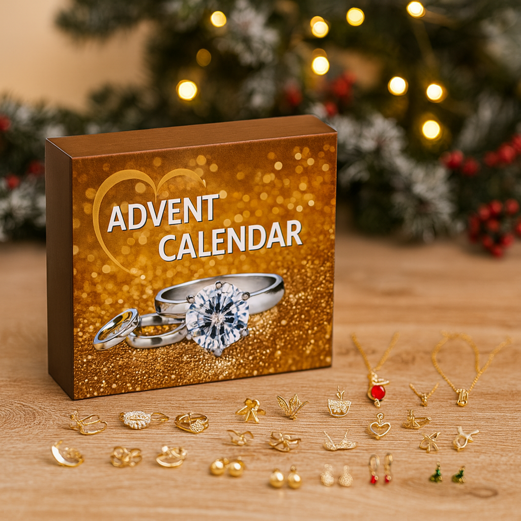 Smycken Adventskalender – 24 Dagar Fyllda med Julskatter & Överraskningar