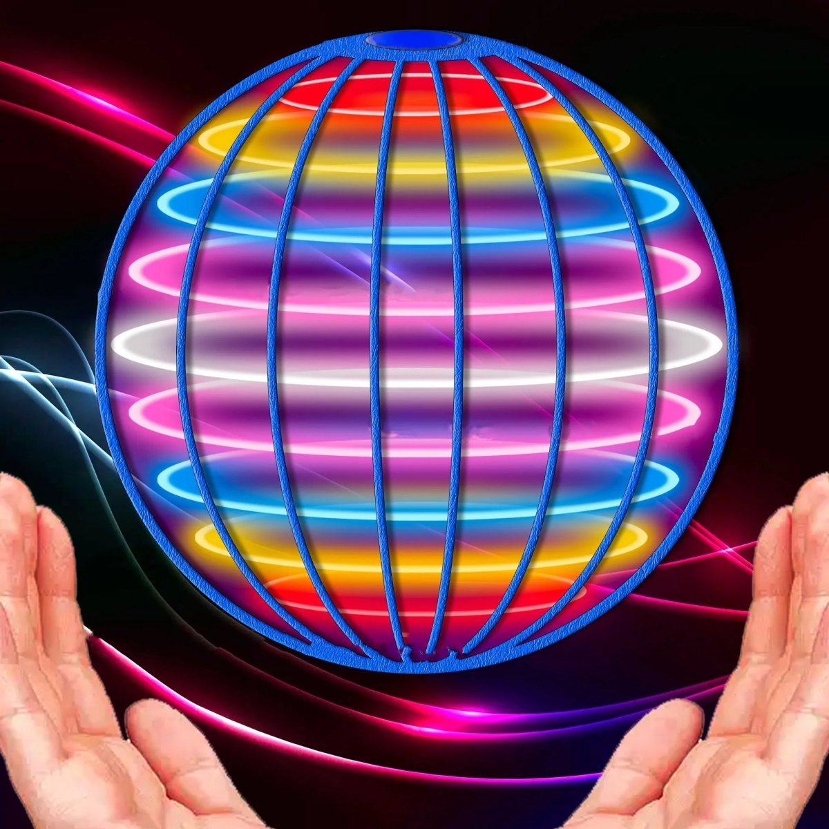 Flyvende Gyroskop med 360° Design og LED-lyseffekter