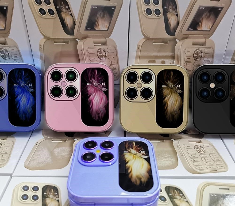 Foldbar Mobiltelefon med Dual SIM og HD Kamera