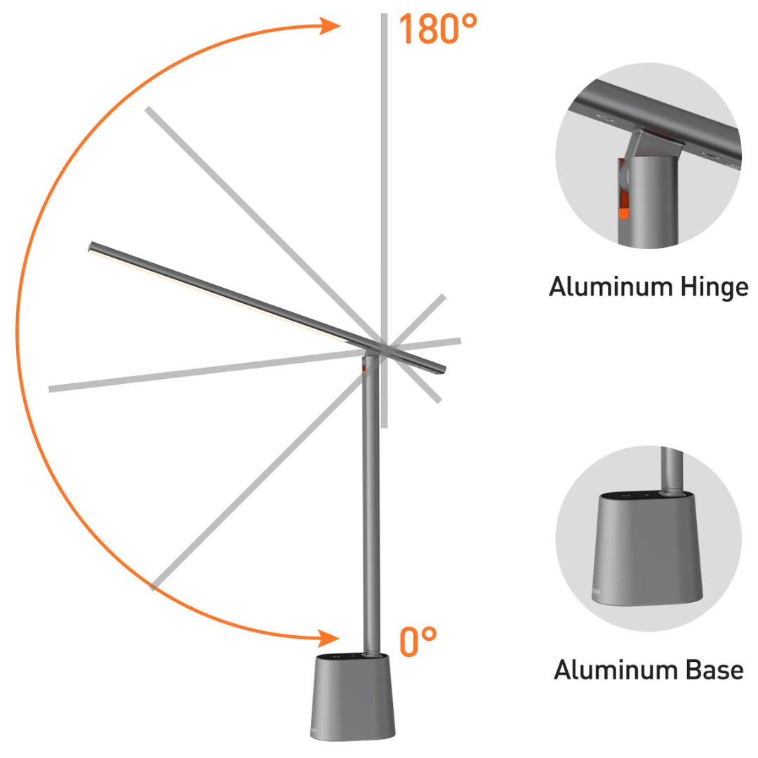 Folding LED Desk Lamp with Dimming Function