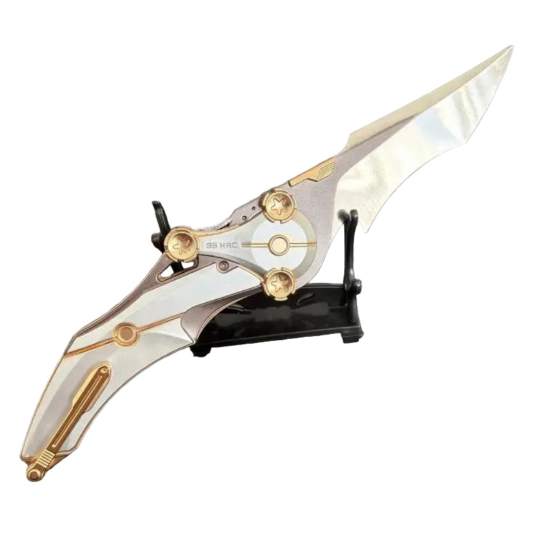 Folkedkniv i metal med kompakt design