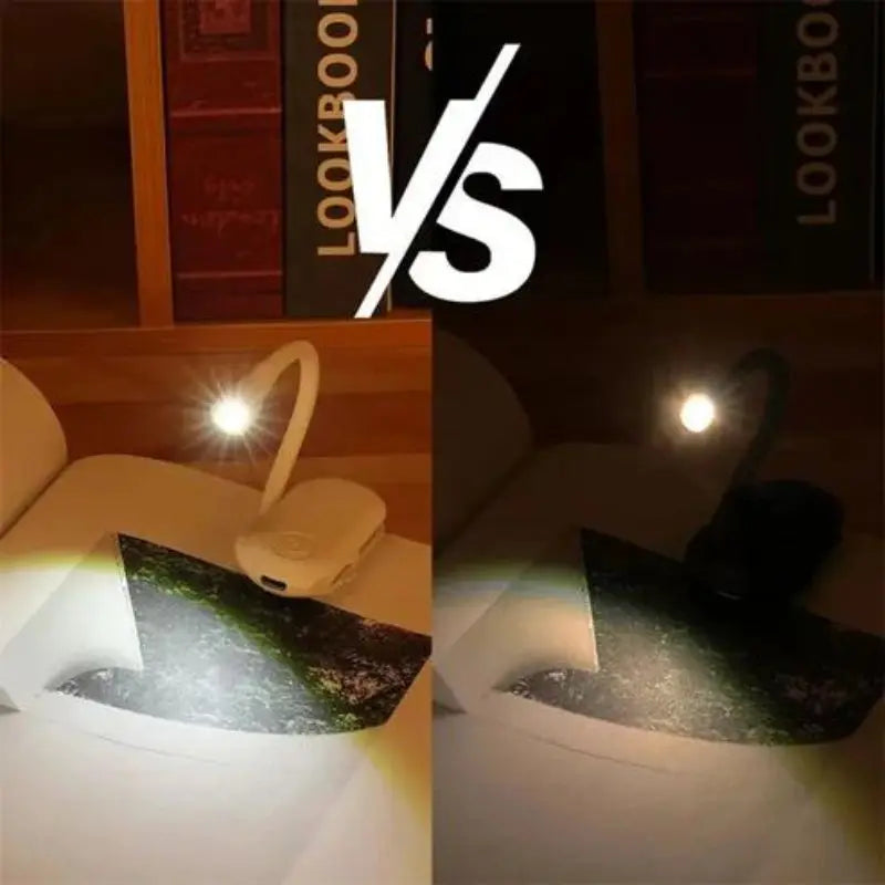 Genopladelig Læselampe med Bogklipsdesign