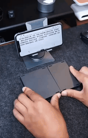 FoldPad Tastatur | Sammenklappeligt trådløst Bluetooth-tastatur-zarada.dk