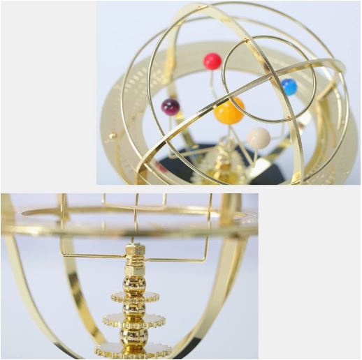 Grand Orrery Model Håndlavet Mekanisk Solsystem