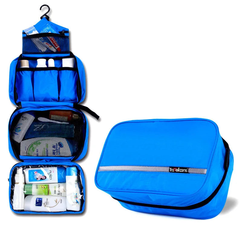 Travelior MaxPack Stor Vandtæt Toilettaske til Mænd & Kvinder | Rejse-Kosmetiktaske | Robust Design & Meget Plads