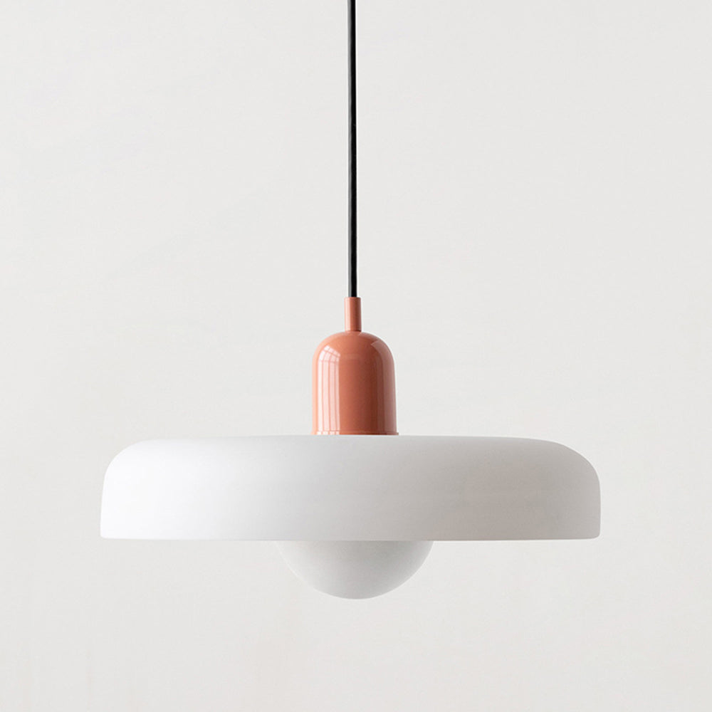 Hængelampe i Farvet Glas Moderne Design
