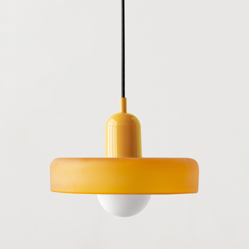 Hængelampe i Farvet Glas Moderne Design