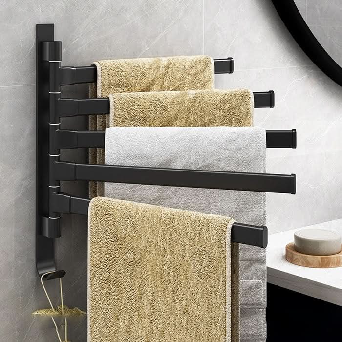 Håndklædeholder til Væg med 5 Arme til Badeværelse Modern Design