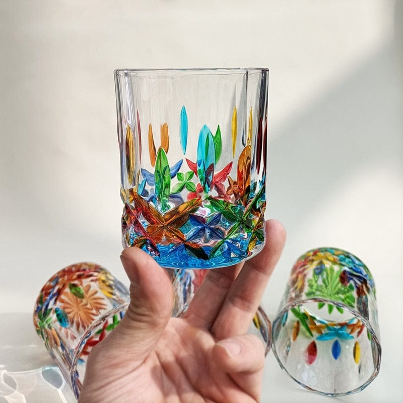 Håndmalet Murano Glas Drikkeglas
