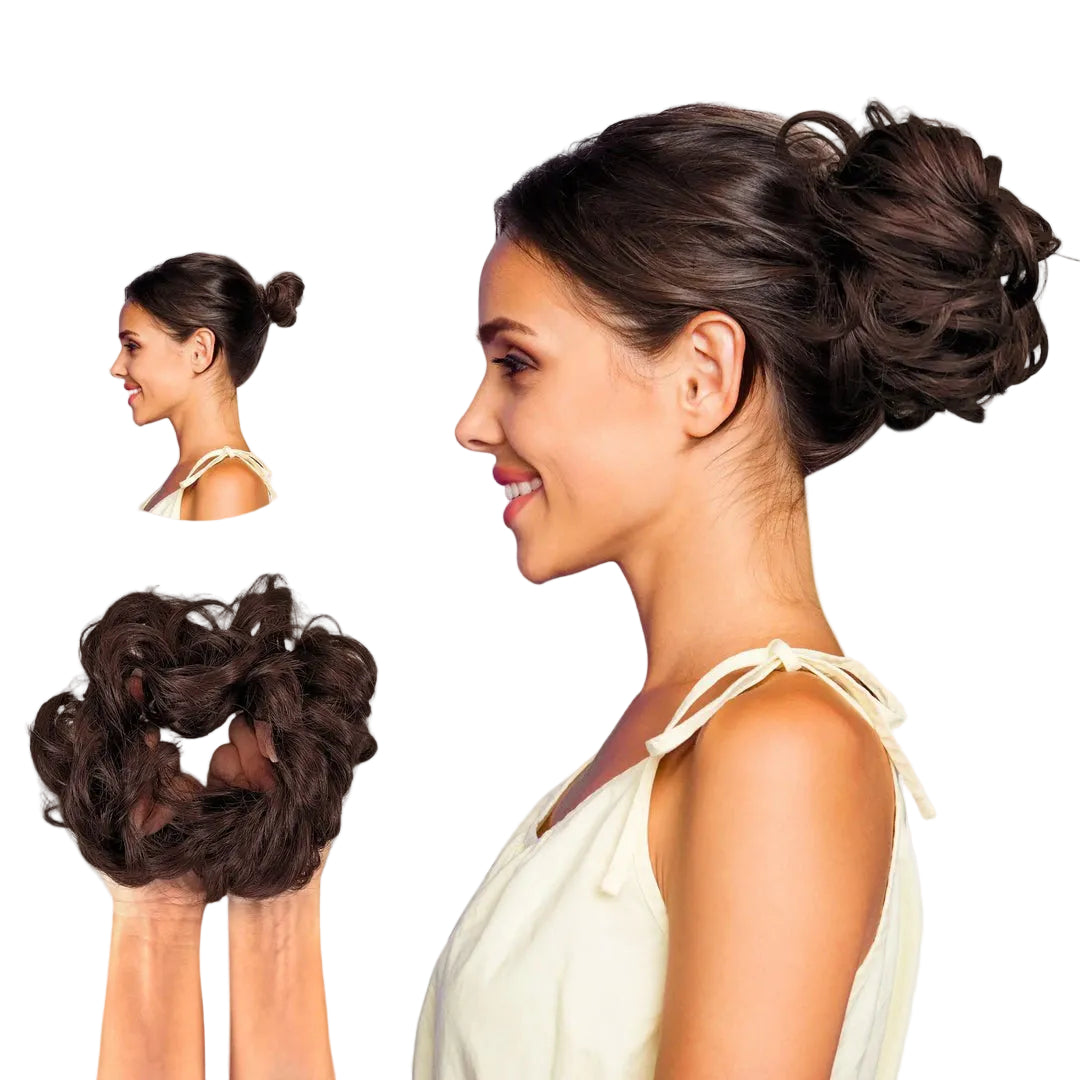 Hår Scrunchie til Hestehale og Bolle