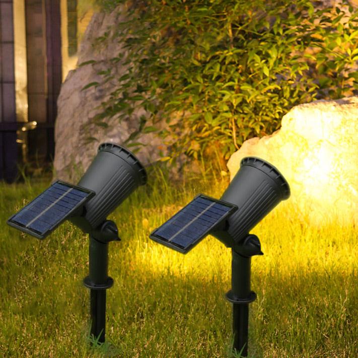 Havelampe Solcelle LumaSpot Med 9 LED-Farver Justerbar Til Have Terrasse Sti
