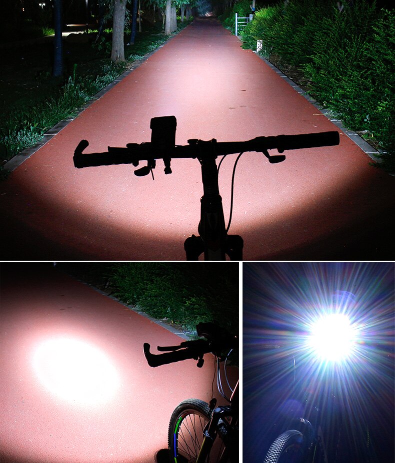 4-i-1 Cykelgadgets – Telefonholder, Powerbank, LED Belysning og Klaxon