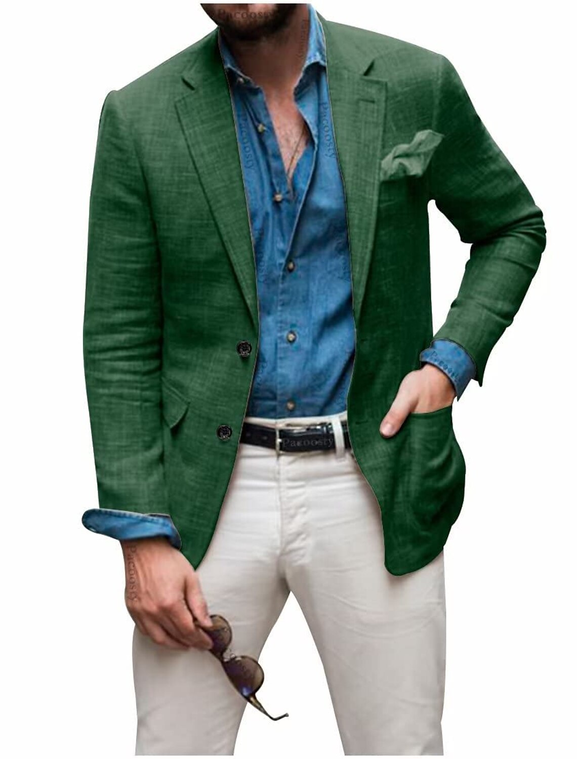 Herre Blazer Casual Stilfuld Jakke - Alsidig og Komfortabel Blazer Til Herre
