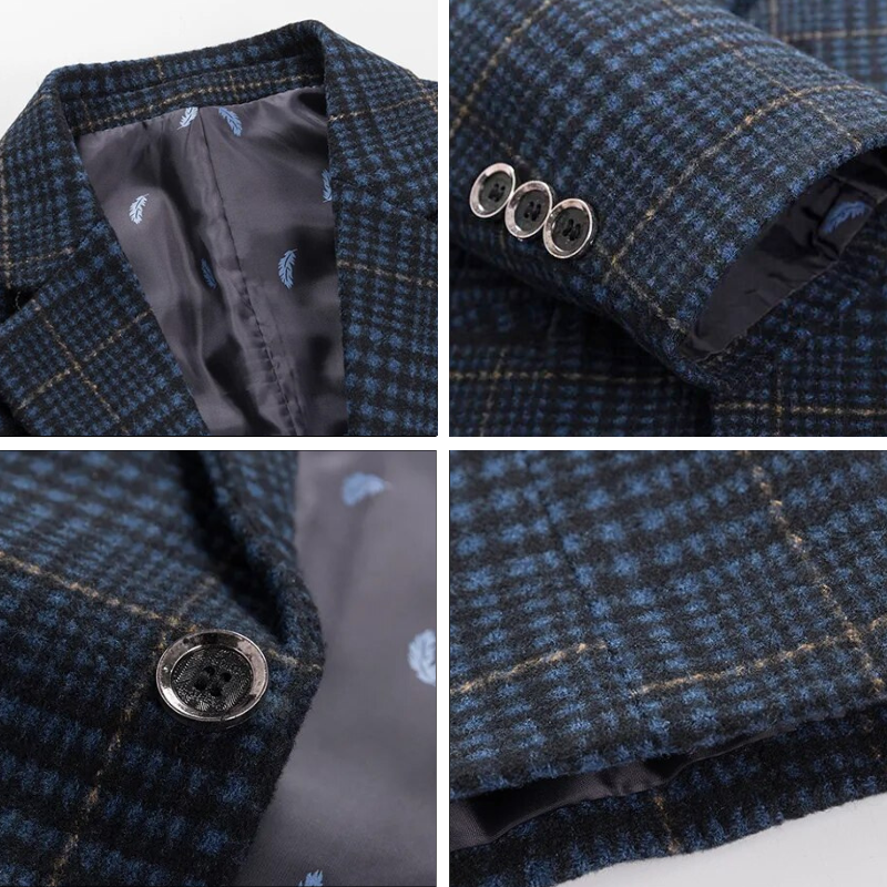 Herre Blazer Klassisk Uld
