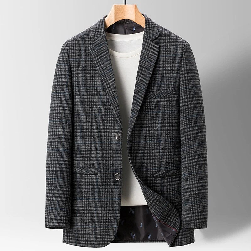 Herre Blazer Klassisk Uld