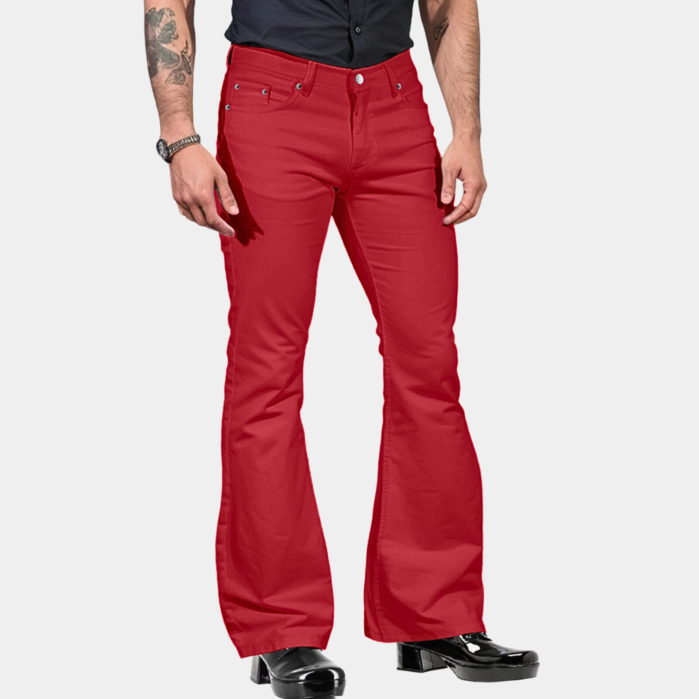 Herre Bukser Flared Retro Stil Komfortable og Tidløse