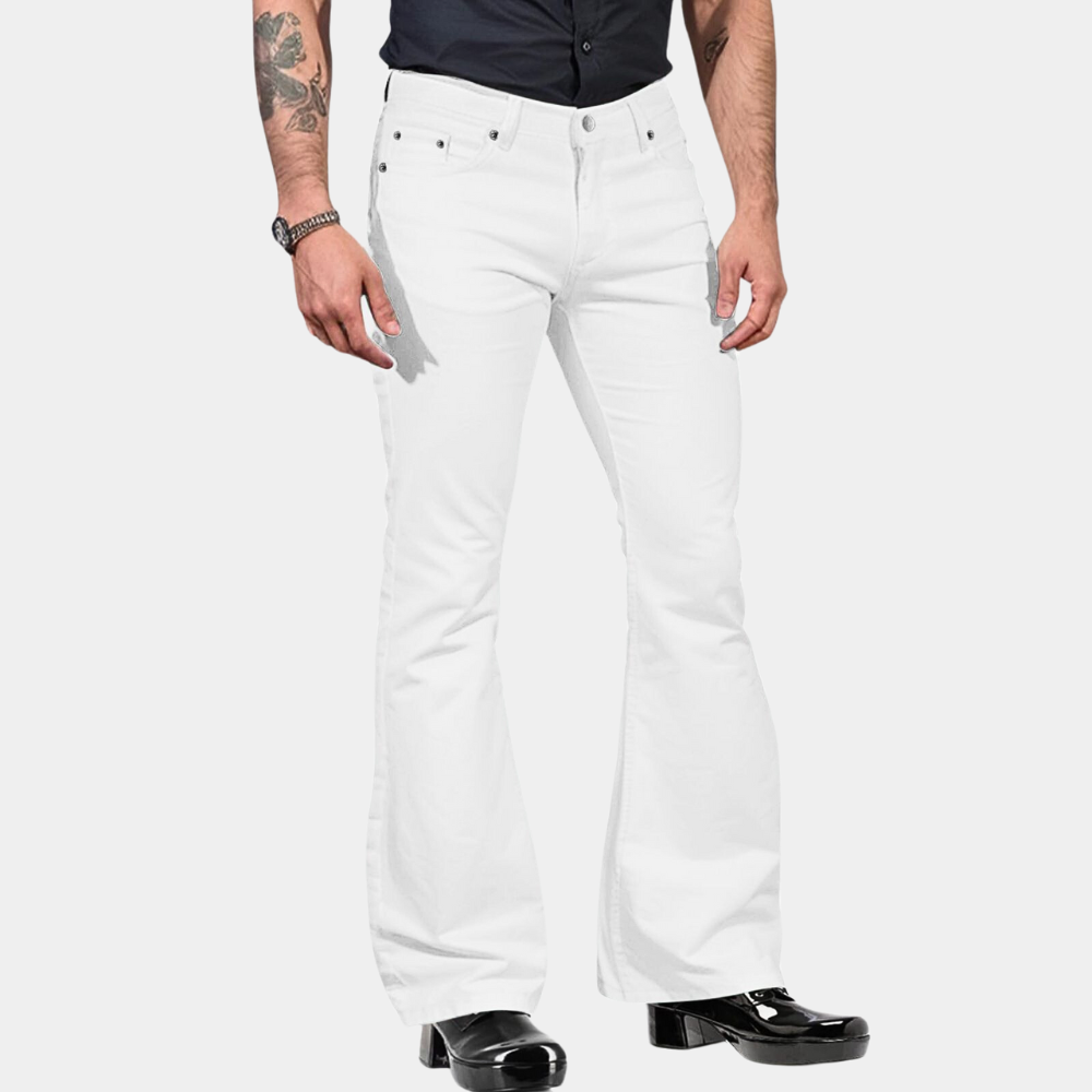 Herre Bukser Flared Retro Stil Komfortable og Tidløse