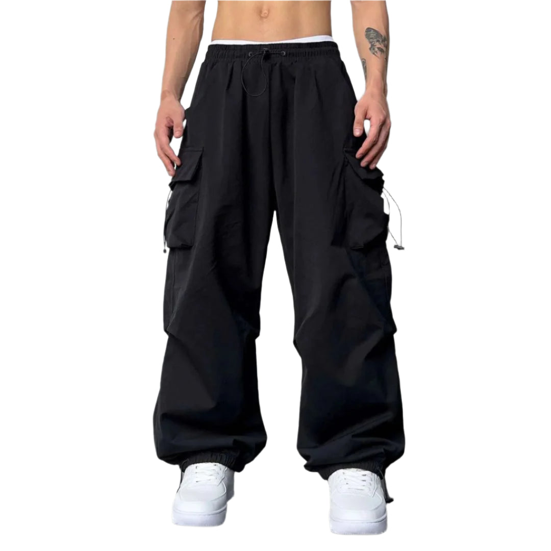 Herre Cargo Joggers Justerbar Talje