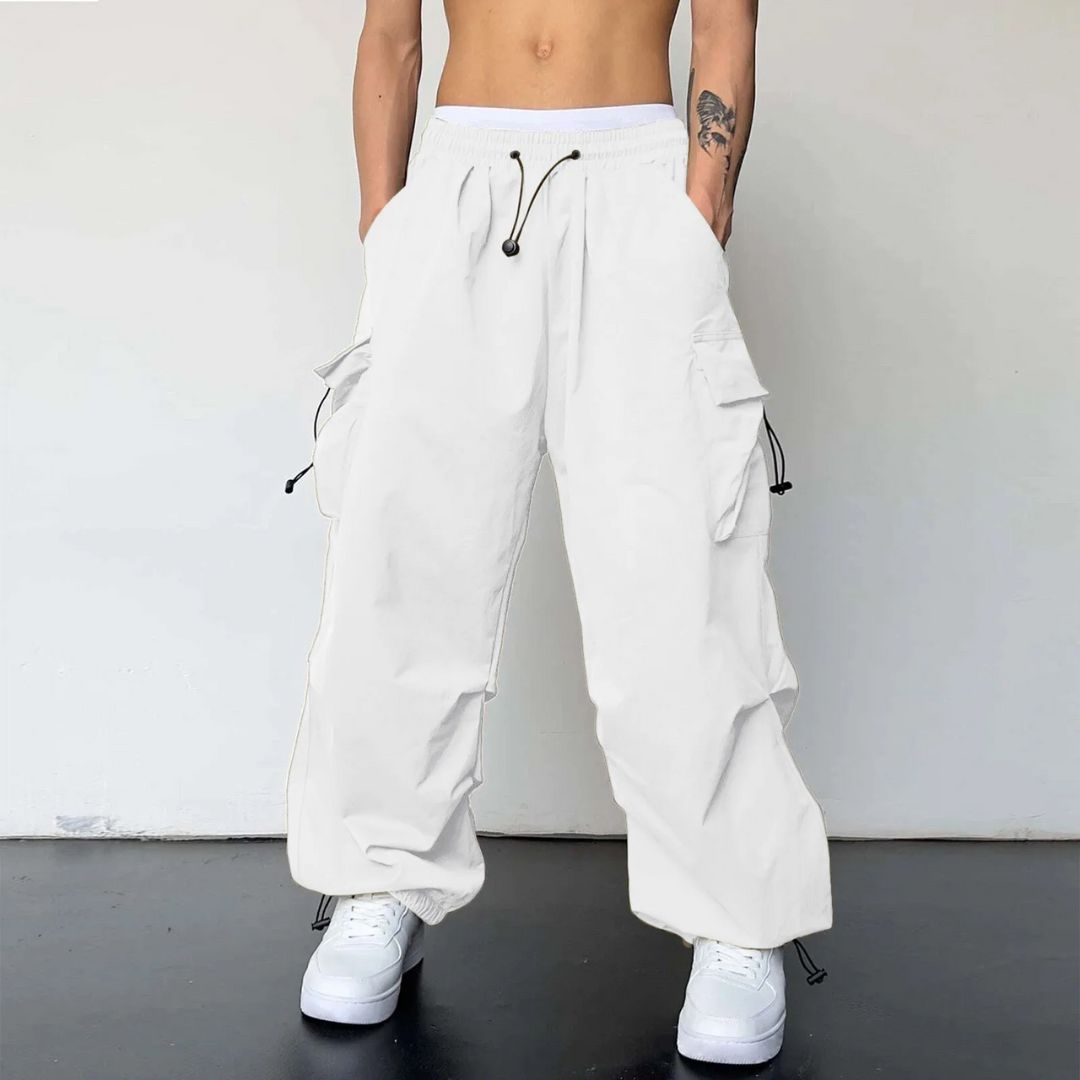 Herre Cargo Joggers Justerbar Talje