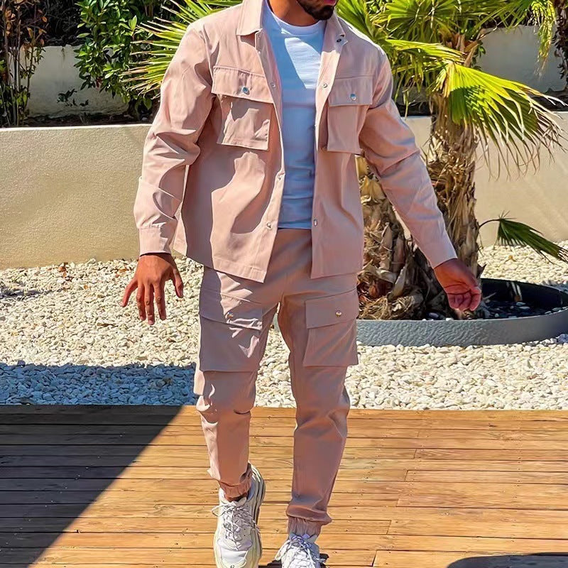 Herre Cargo Sæt Casual Stil