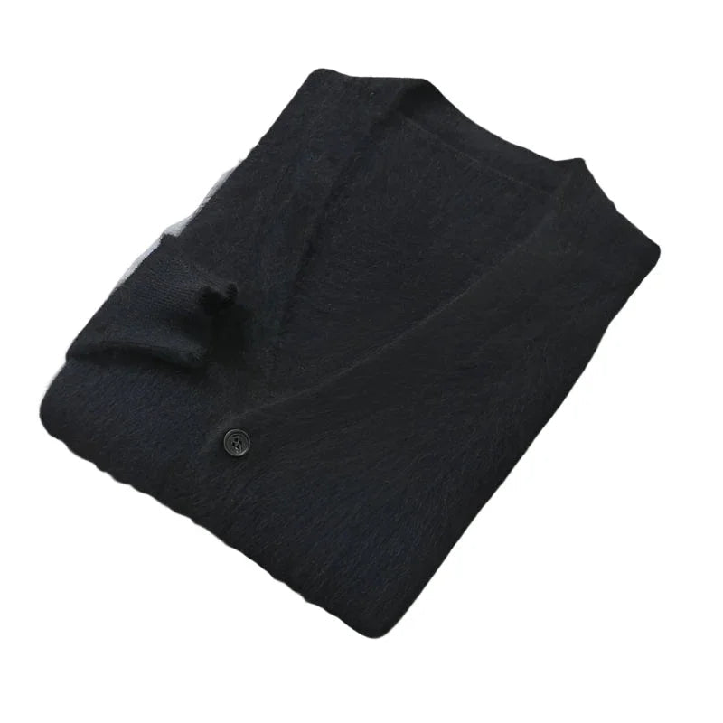 Herre Cashmere Cardigan Klassisk Stil Til Mænd