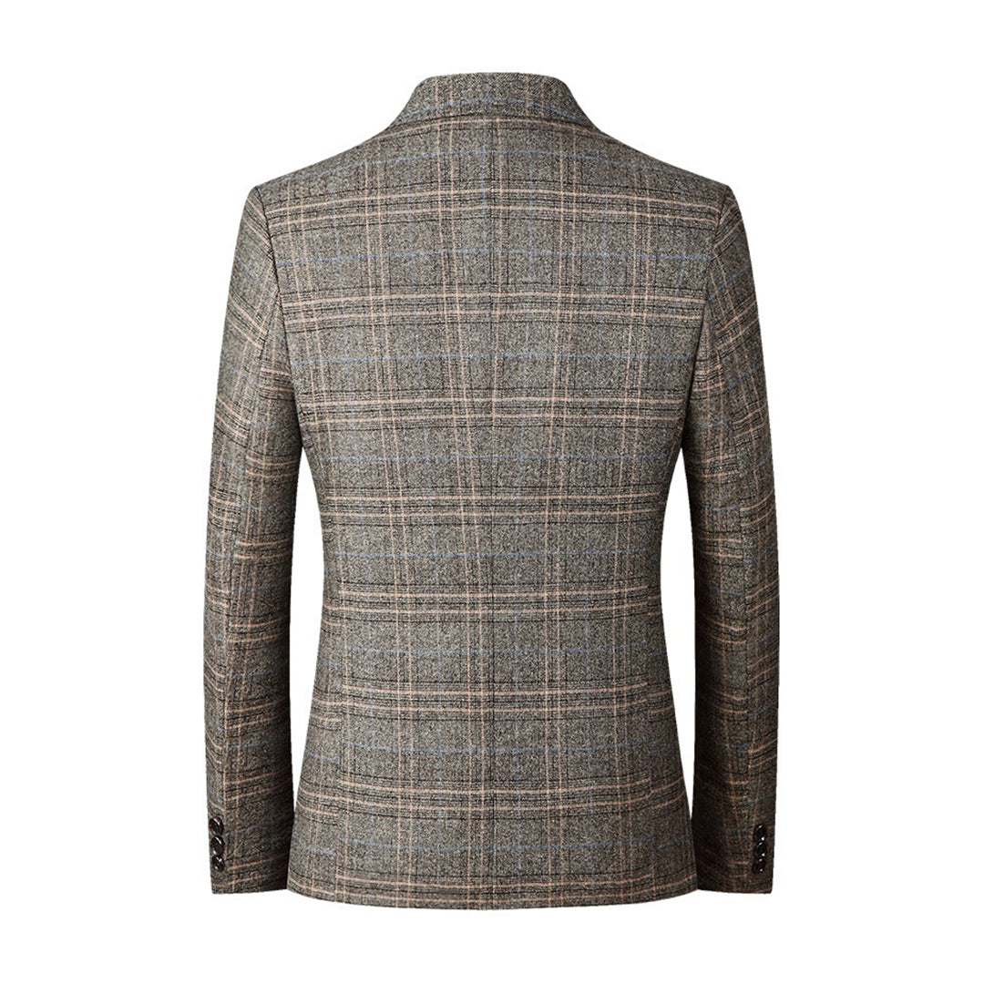 Herre Casual Blazer med Broderet Mønster