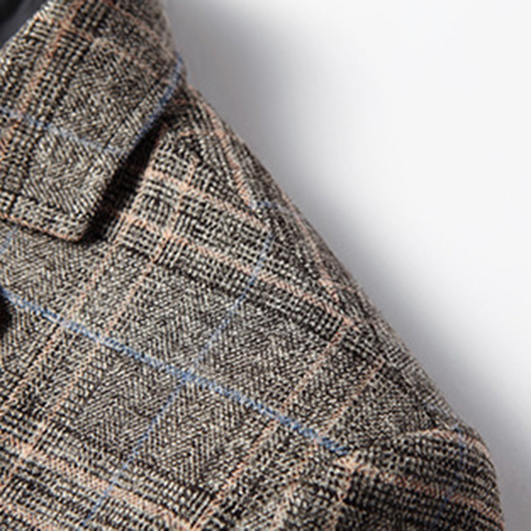 Herre Casual Blazer med Broderet Mønster