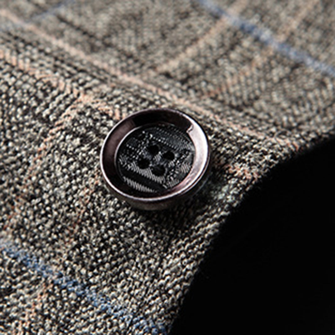 Herre Casual Blazer med Broderet Mønster