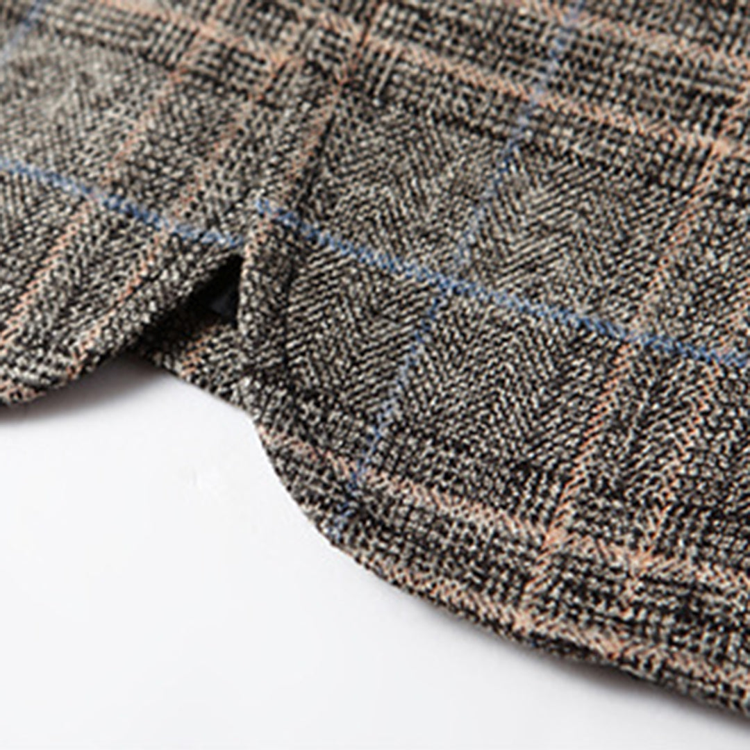 Herre Casual Blazer med Broderet Mønster
