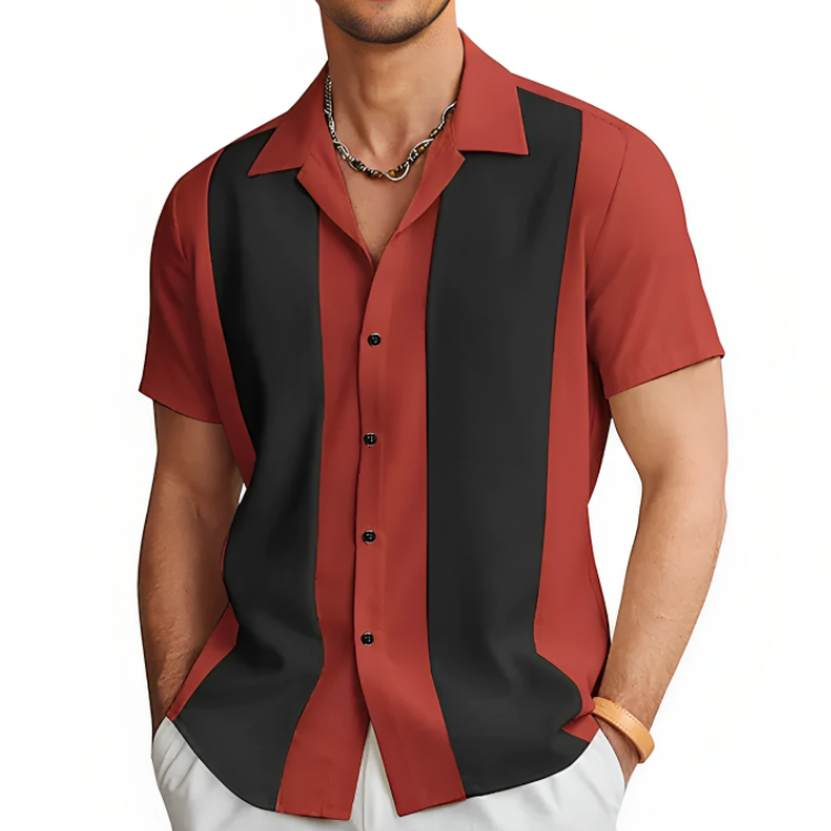 Herre Casual Skjorte Sommer Stil Polyester