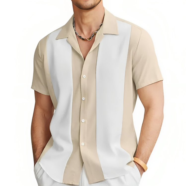 Herre Casual Skjorte Sommer Stil Polyester